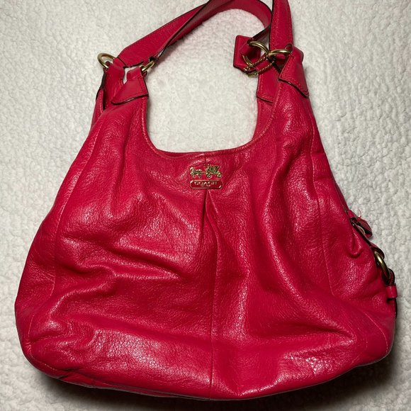 Coach Handbags - Coach Madison Maggie Leather Hobo Shoulder Bag